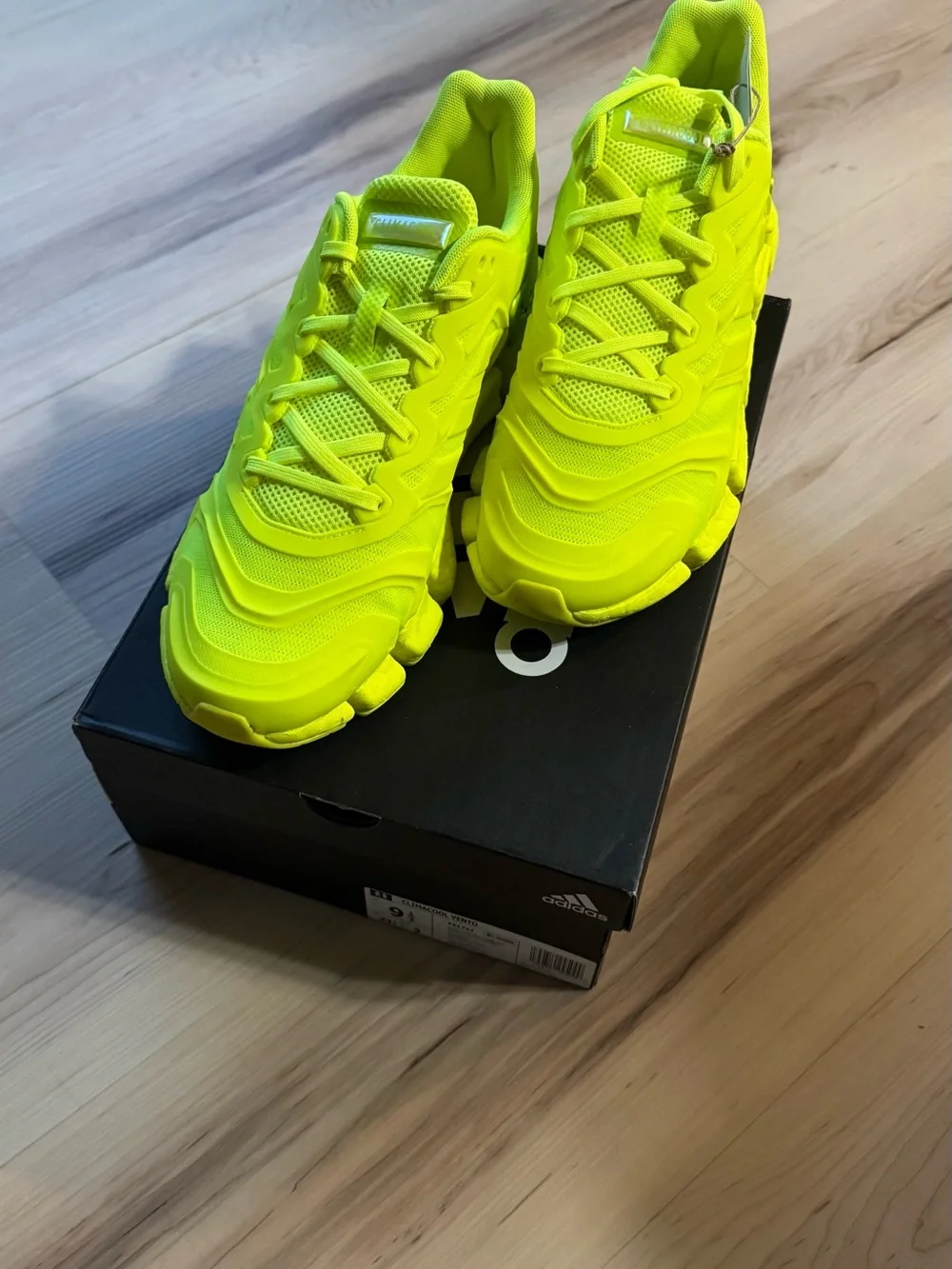 adidas Climacool Vento Neon Yellow Running Sneakers